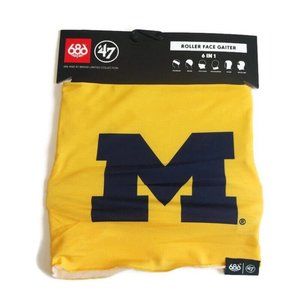 Michigan Wolverines Roller Face Gaiter 6 in 1 Sierra Neck Gaiter Lets Go Blue